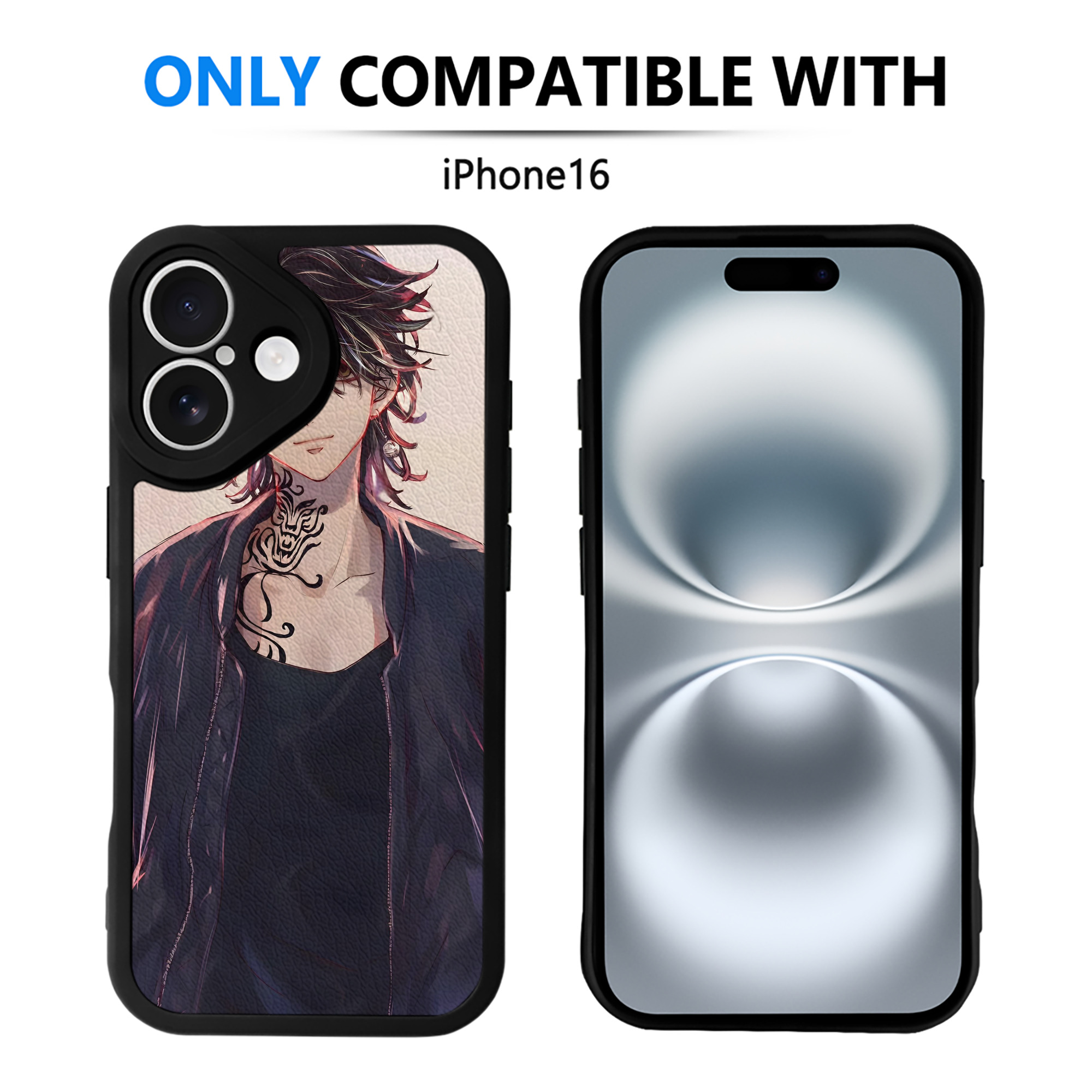 （画像用） 東京リベンジャーズ Tokyo Revengers 【iPhone 16シリーズ対応】シリコンスマホケース（レザー調） 材質：シリコン